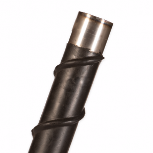 Detail metaaldeel spiraal axiaalrol rechtse spoed
